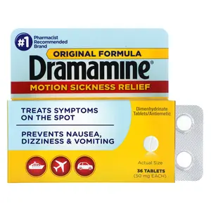 Dramamine Motion Sickness Relief, 50 mg, 36 Tablets