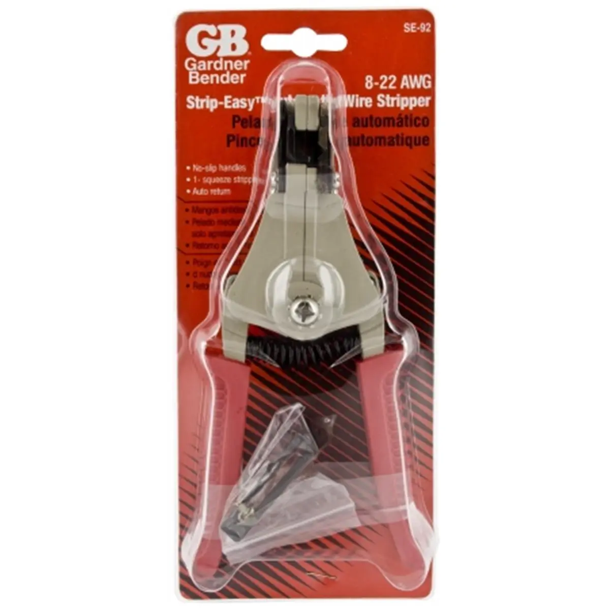 Gardner Bender Heavy-Duty Automatic Wire Stripping Machine - 8-22 AWG Solid & Stranded Wire Compatibility, Easy Squeeze Action for Cycling Equipment Maintenance
