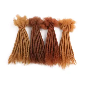100% Human Hair Dreadlock Extension With Natural Ends Goddess Locks 10 locks Per Bundle Custom loose Ends Dreadlock