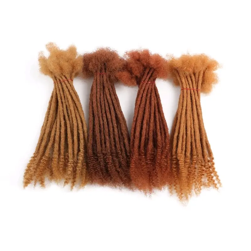 100% Human Hair Dreadlock Extension With Natural Ends Goddess Locks 10 locks Per Bundle Custom loose Ends Dreadlock