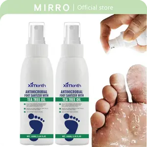 Foot Spray with Tea Tree Oil, Foot Care Dry Feet Plantar Moisturizing Deodorant, Advanced Foot and Nail Spray, Dry Feet Care, Refreshing and Comfortable