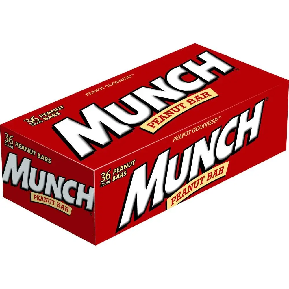 Munch Peanut Candy Bar 36 Count 1.42 Ounce Bars