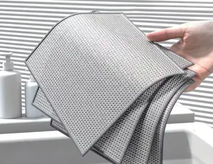 10pcs Wire Dishcloth A Double Layer Steel Wire Cleaning Cloth with Strong Cleaning Power That Won't Scratch. This Multi Purpose Kitchen Wiping Cloth Is Suitable for Cleaning Tableware, Stove Tops, Cookware, And Sinks, Kitchen Wipe Cloth