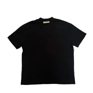 Unisex Oversized T-Shirt Boxy Fit Printed Tee 2022 Style Drop Shoulder Casual Short Sleeve Solid Color Cotton Tops Menswear Tshirt
