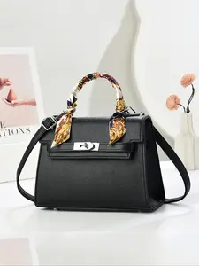 New Women's Handbag Fashion Versatile Casual Trendy High-End Large Capacity Luxurious Small Batch Travel Shopping Bag Pu Leather Handbag