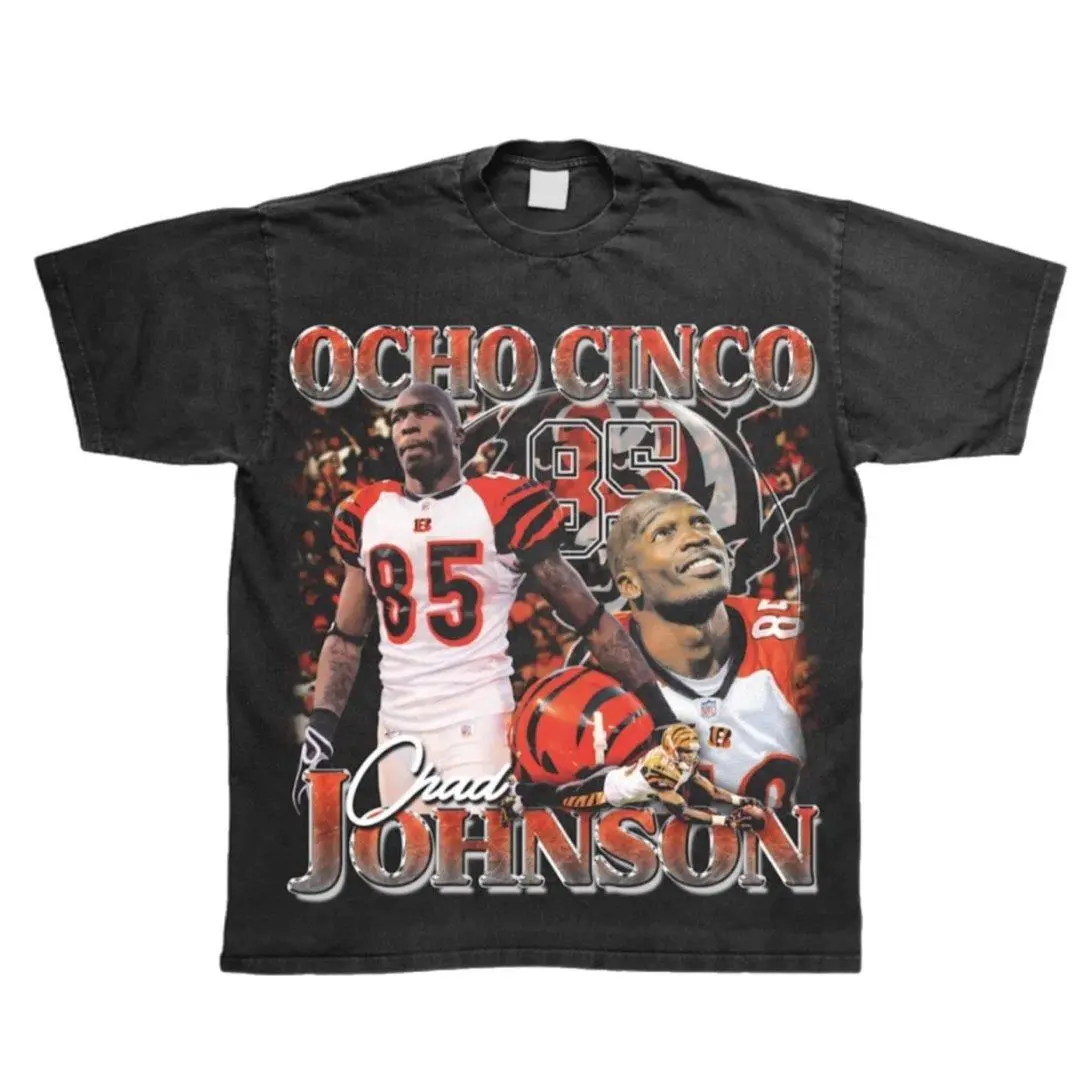 [Sale Up To 40%] Chad Johnson - Ocho Cinco Graphic Tee Shirt, Gift For Fans - Design & Printed In The USA