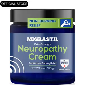 Migrastil Neuropathy Cream - Soothing Cream for Feet, Legs, Hands, Etc. Aloe Shea Butter Gentle Clove Moisturizing Body Care Daily