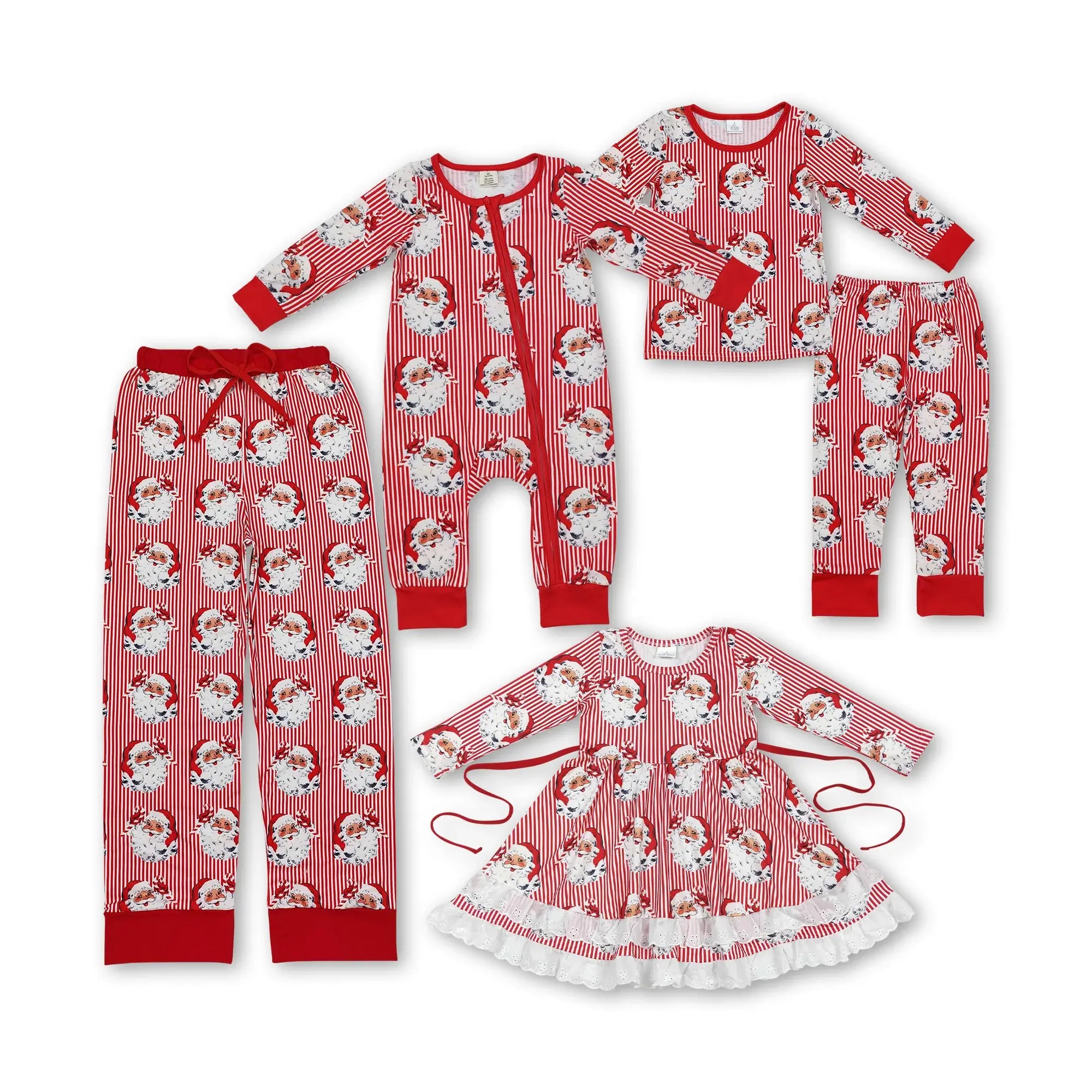 Family Christmas Clothing Red Santa Christmas Sleep Wear Christmas Gift