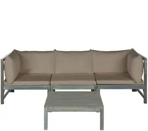Safavieh Lynwood Modular Outdoor Sectional withCoffee Table Safavieh Lynwood Modular Outdoor Sectional withCoffee Table