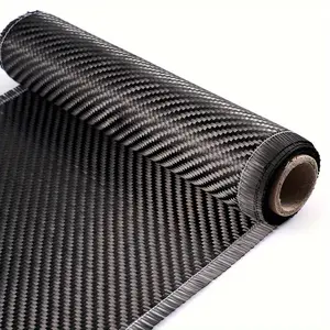 4 Pieces High-Quality 3k Carbon Fiber Cloth, 7.87 Inches Wide, Various Lengths, 0.2mm Thick, Ideal for Car and Sports Equipment