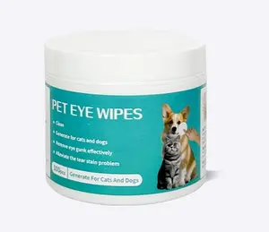 Pet Eye Wipes - 100 Pcs for Dogs & Cats($0.08/count), 100% Cotton, Moisturizing Formula, Non-Greasy, Plant-based Tear Stain Remover, Suitable for Cleaning & Sanitizing