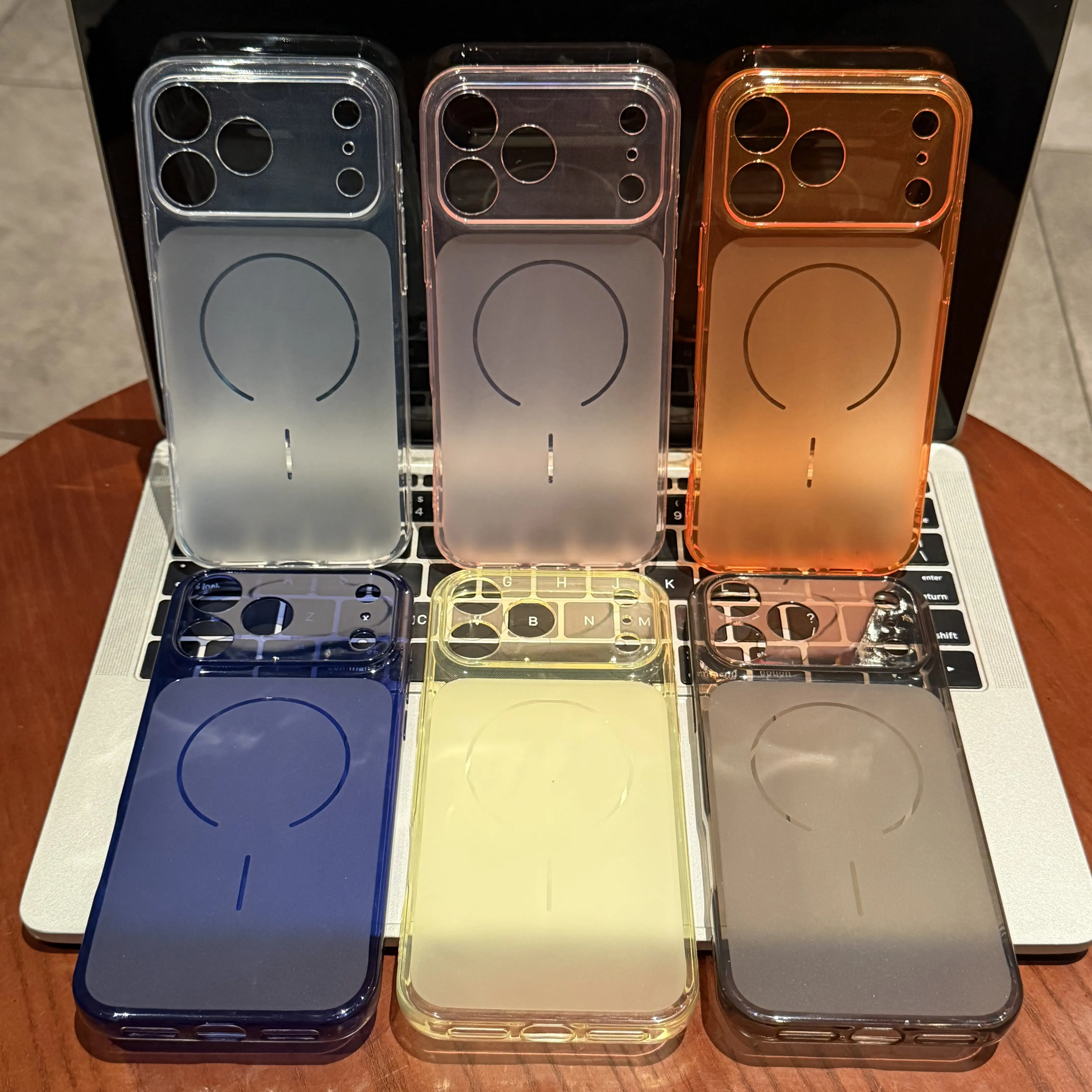 Drop-resistant phone case, shockproof phone case, dopamine color matching phone case, compatible with iPhone 17/16/15/14/13/12 Pro Max, large-view camera protective case, solid color phone case, TPU material