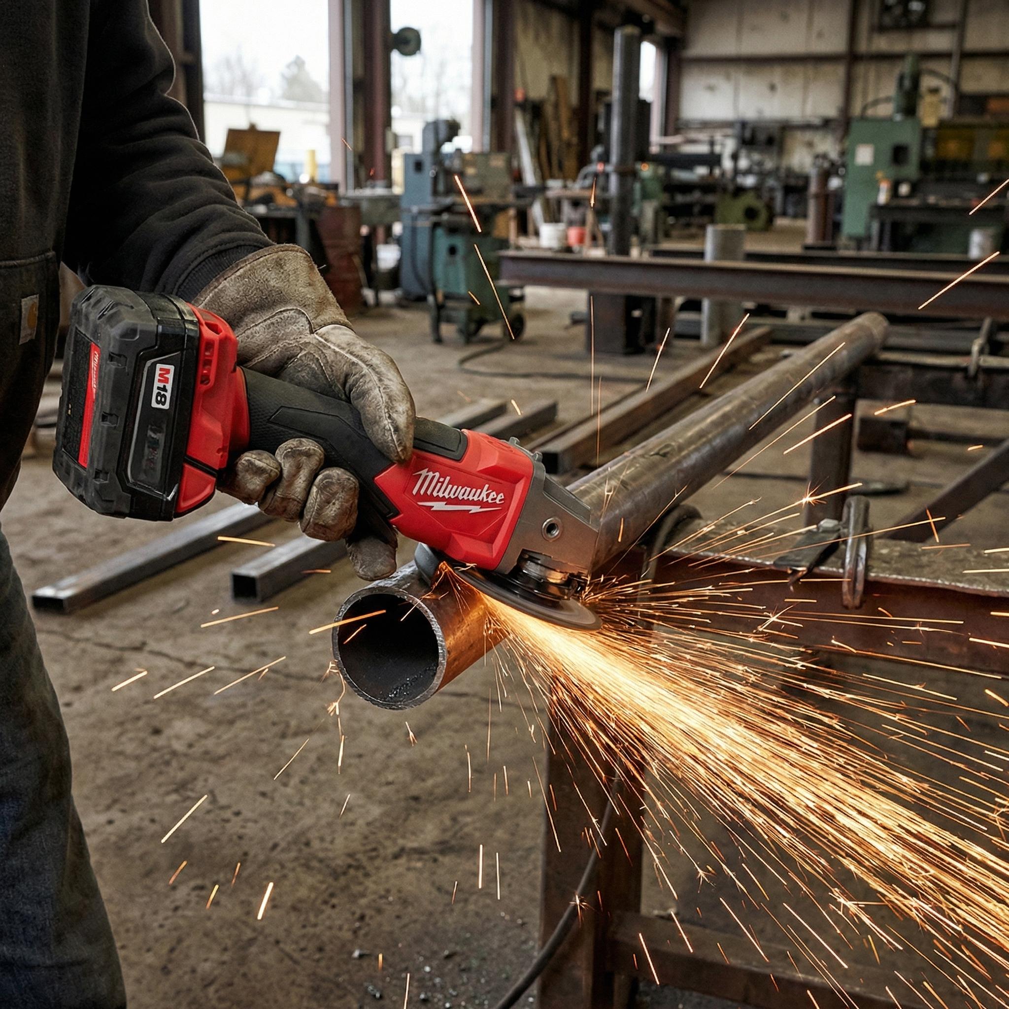 Milwaukee 18V 125mm Brushless Grinder Milwaukee 18V 125mm Brushless Grinder