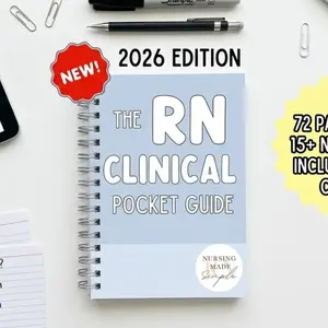 RN Clinical Pocket Guide, Nursing School Reference Handbook, Clinical Learning Resource for Nursing Students and Healthcare Learners