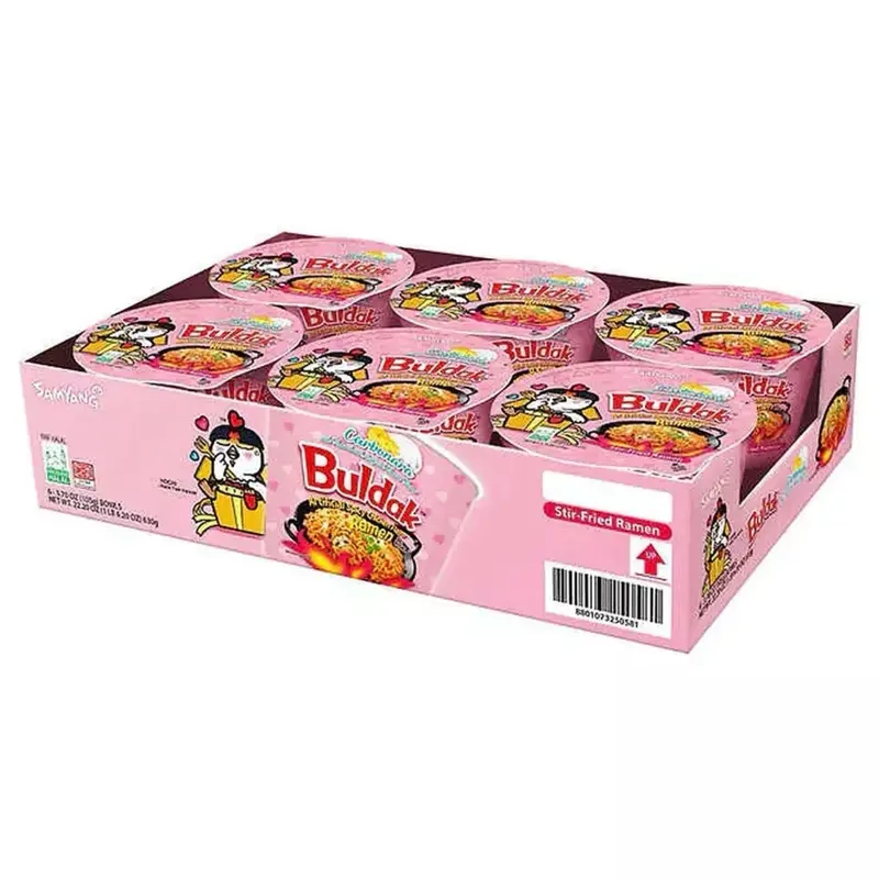 Samyang Buldak Ramen Carbonara Hot Chicken Flavor ( Bowl ) pack of 6