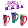 12oz Slim Can Clutch - B.A.B.E. (Big Accent Bow Edition), 3D Printed, Matching Beverage Can Cover, Optional Can Tab Opener, Lightweight, BPA Free, Hand Wash, Girly Look Bow Accents Drinkware Accessory for Girls