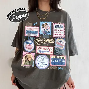 Off Campus Hockey Stamps Shirt Comfort Colors, Briar University TShirt, Hockey Romance Series, Graham 44 Reading Lover Gift