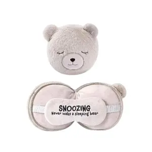 2in1 Eye Mask/Travel Pillow Universal Elastic Design Light Blocking Eye Mask