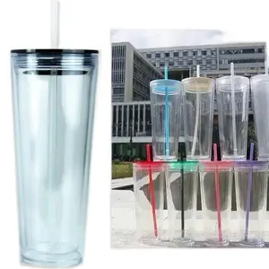 24oz Clear Tumbler Cup!