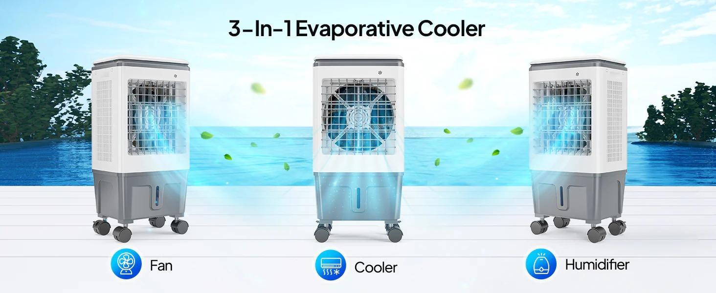 [FLASH SALE] ROVSUN 5.2 Gal Portable Evaporative Air Cooler with Remote Control