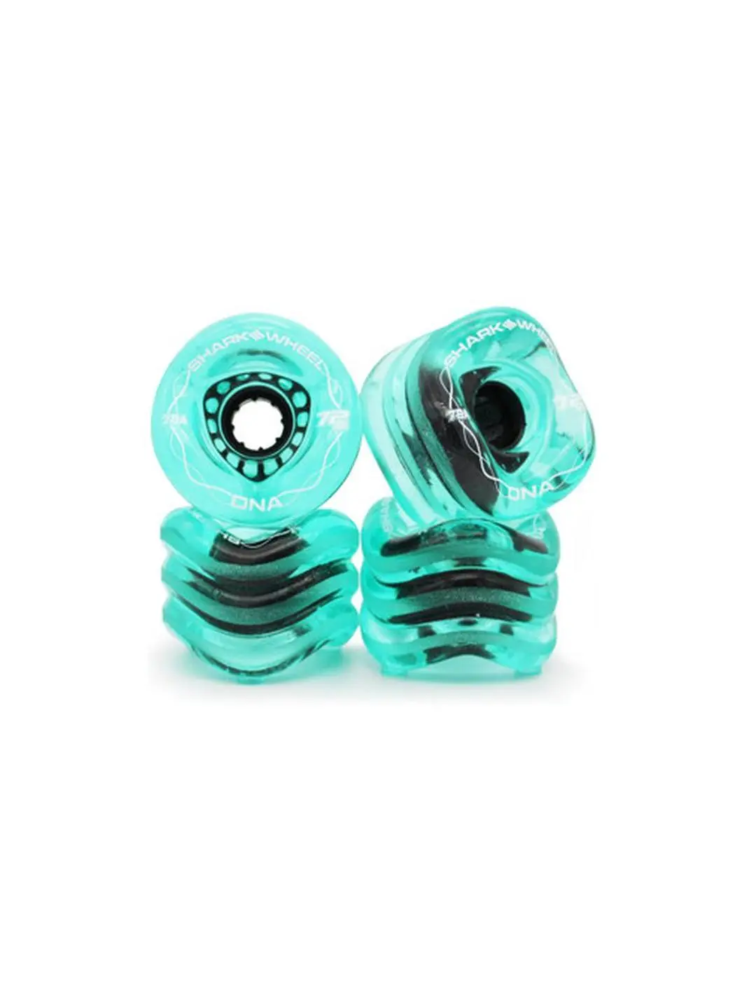 Shark Wheel 72MM, 78A DNA - Transparent Emerald