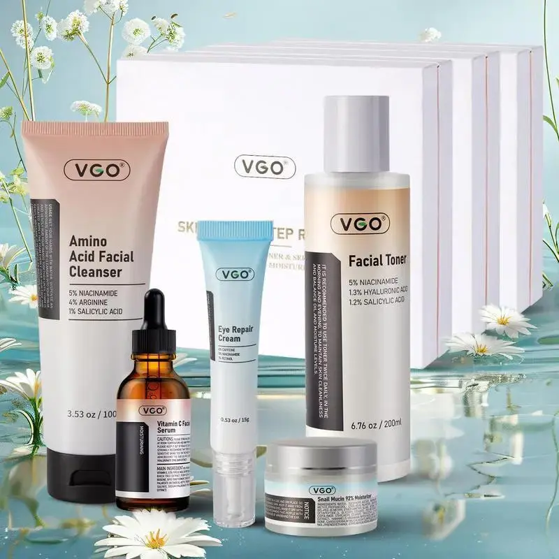 VGO Skincare Five-step Routine Daily care RepairMoisturizing lmproving skin condition-A Comfort Skin RepairMoisturizer Moisturize Moisture products