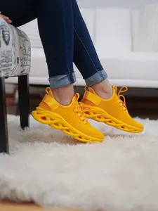 Raeli G2 – Unisex Lightweight Breathable Sneakers | ETPU Insole Comfort & Cushion | Stylish Yellow Design