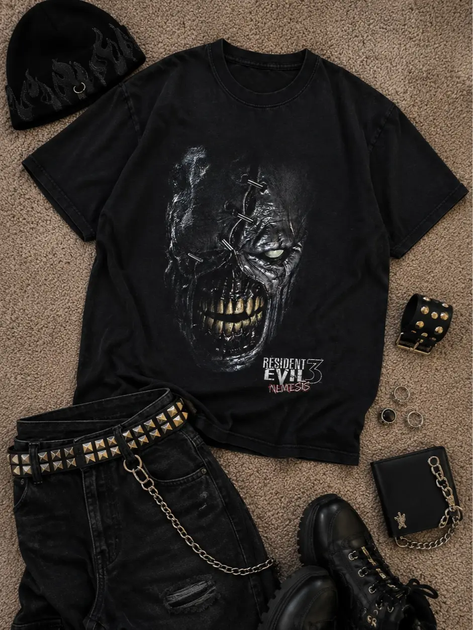 Resident Evil T-Shirt, Nemesis Head Shirt, Resident Evil 3 Nemesis Survival Horror Game Tee, Gamer Gift
