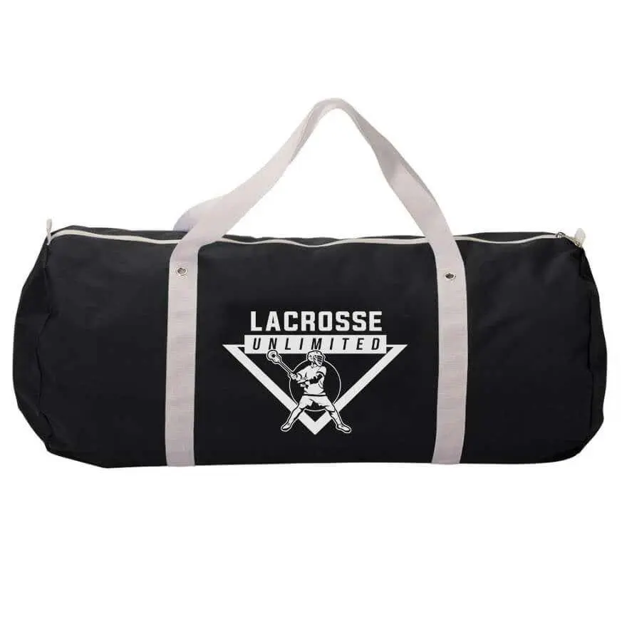 Lacrosse High-Capacity Duffel/Weekender Bag by Lacrosse Unlimited, Large Compartment, Secure Zipper Closure for Travel, Easy-Access Zip Closure