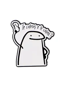 Cartoon Cute Simple Drawing Quote Brooch, Creative Design Badge for Backpacks & Clothing, Fun Fashion Jewelry Accessory for All Seasons