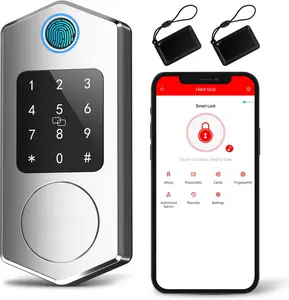 Smart Deadbolt Door Lock with Fingerprint and Keypad Entry - Alexa Compatible