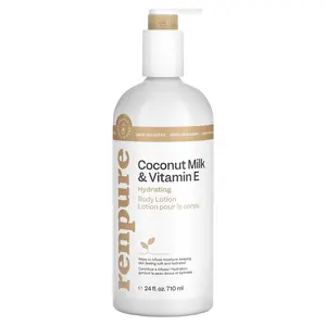 Renpure Hydrating Body Lotion, Coconut Milk & Vitamin E, 24 fl oz (710 ml)