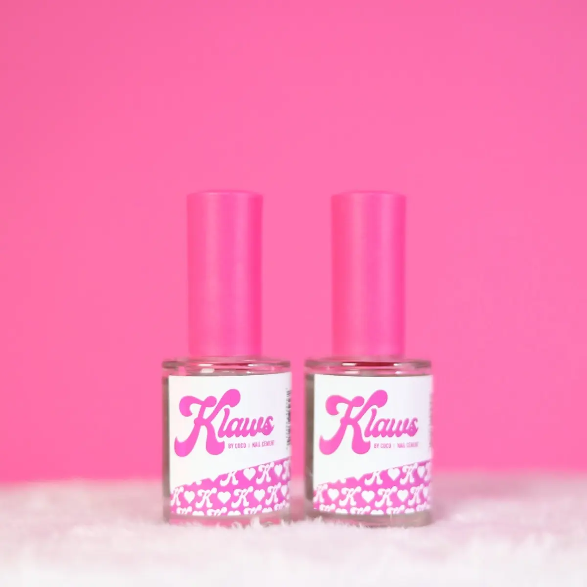 Klaws By Coco Brush on Gel Glue Cement(Two Bottles)