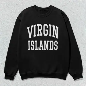 Virgin Islands Sweatshirt Collegiate Crewneck Sweater Unisex