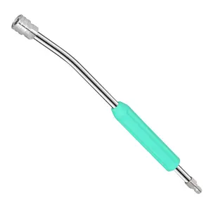 NowWash Pressure Washer Bent Extension Wand 15° Curved Lance 1/4” Quick Connect 4000 PSI for Car Undercarriage Roof Cleaning