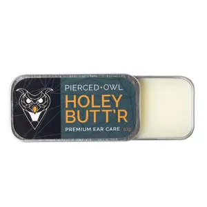 Holey Butt'r Premium Stretched Ear Lobe Cream, Vegan, 10g / .35 ounce