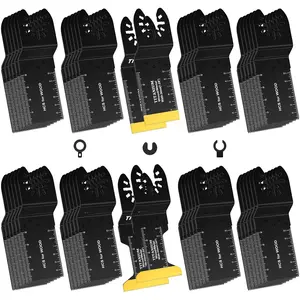 Oscillating Saw Blades, Professional Universal Titanium Multitool Blades for Wood Plastics Metal, Quick Release Multi Tool Blades Kits Fit Dewalt Ryobi Milwaukee Rockwell Fein