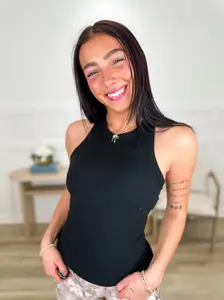 Can We Be Friends Avery Mae Padded Tank Top - True to Size Compression Fit, Buttery Soft & Very Stretchy, Removable Padding, Multiple Colors