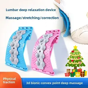 Back Support Waist Stretcher – Yoga Massage Tool for Upper & Lower Back Pain Relief, Cervical Spine Relaxation, Deep Tissue Soothing, Portable Home Office Must Have for Desk Workers lumbar relaxer