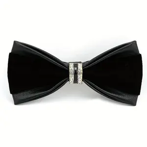 Fashion Men's Bow Tie Wedding Banquet Photo Business Velvet Tie, Ideal choice for Gifts
