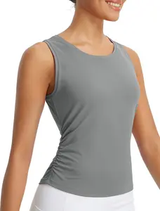 baleaf Women's Workout Tank Tops Sleeveless Athletic Gym Shirts Fitted Crop Tops Yoga Tennis Running Lounge Daily Casual Golf Tennis Top