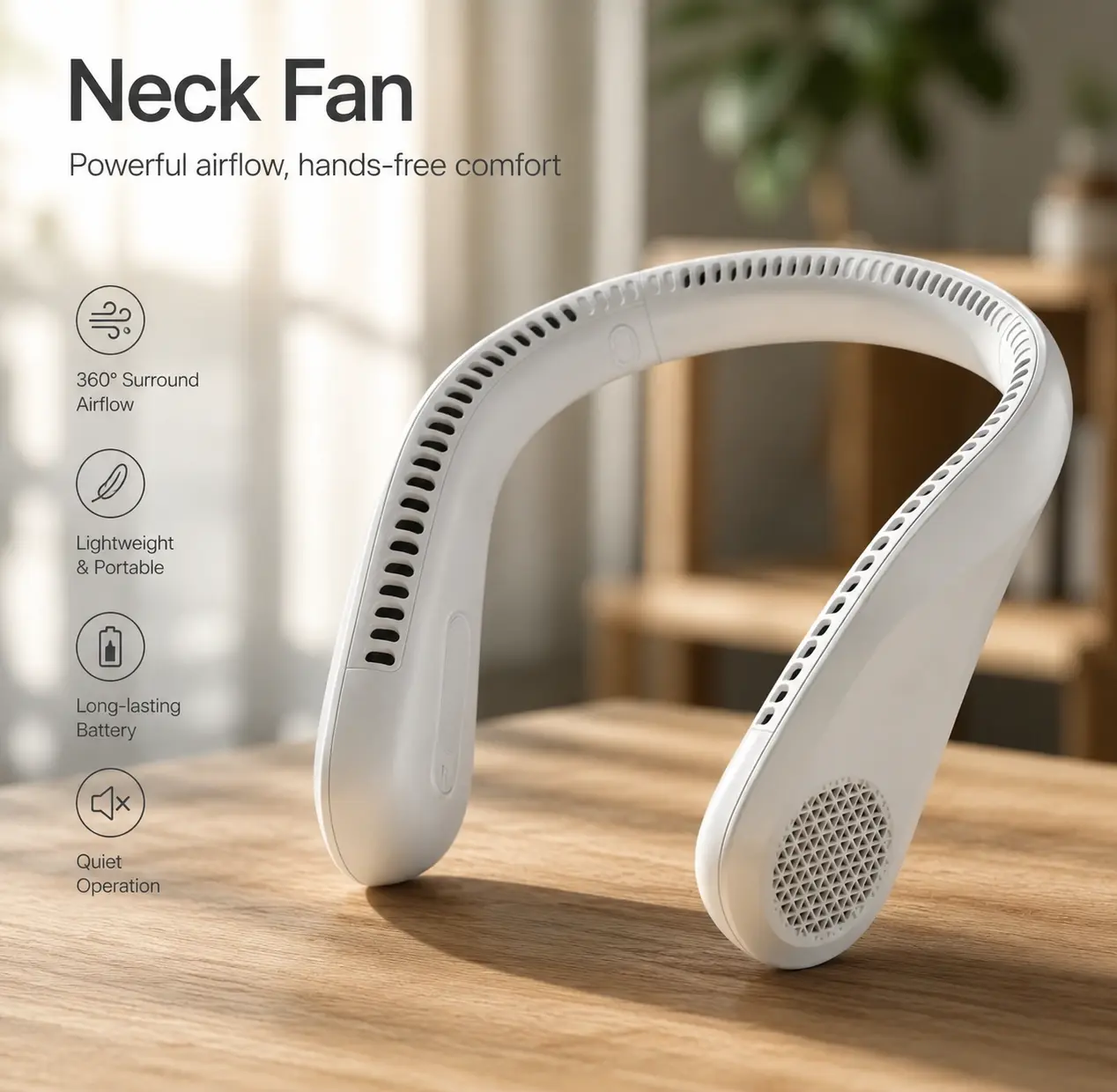 Best Rechargeable Neck Fan