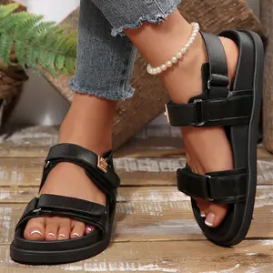Platform Adjustable Strap Sandals for Women, Comfortable Summer Casual Shoes Summer Vibes