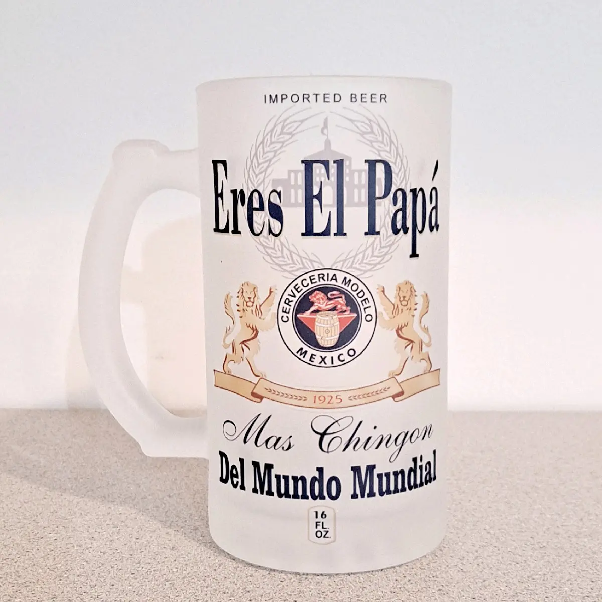 16oz frosted mug