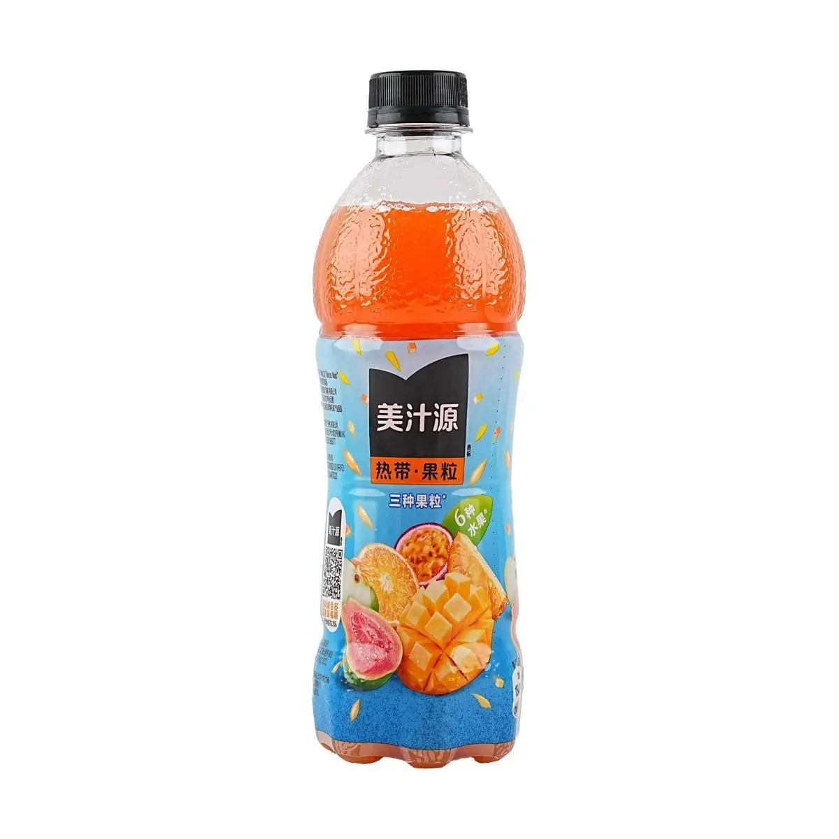 Minute Maid Tropical Drink with Real Fruit Pieces, 450ml - Refreshing Tropical Flavor Juice Beverage