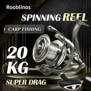 Rooblinos NGK-1 Surfcasting Spinning Reel – 200M+ Easy Cast Distance, 25KG Max Drag, 6+1 Stainless Steel Bearings, 4.8:1 Gear Ratio, Saltwater Resistant Aluminum Spool – Ideal for Inshore & Beach Surf Fishing, Long Cast Surf Angler Essential