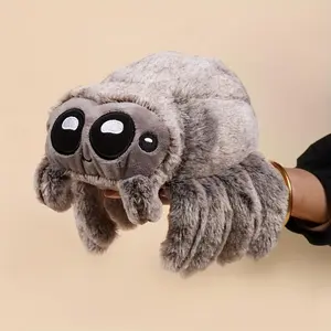Cute Fluffy Spider Plush Toy, Soft Durable Polyester Fiber Interactive Spooky Decor for Halloween Parties & Cozy Home Decor