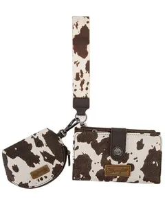 Wrangler Women's Cow Print Wallet - Wg444-W129 Cf