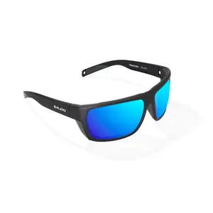 Bajio Palometa Black Matte Blue Mirror Glass Lenses Mens Sunglasses
