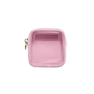 Stoney Clover Lane Clear Front Mini Pouch in Flamingo